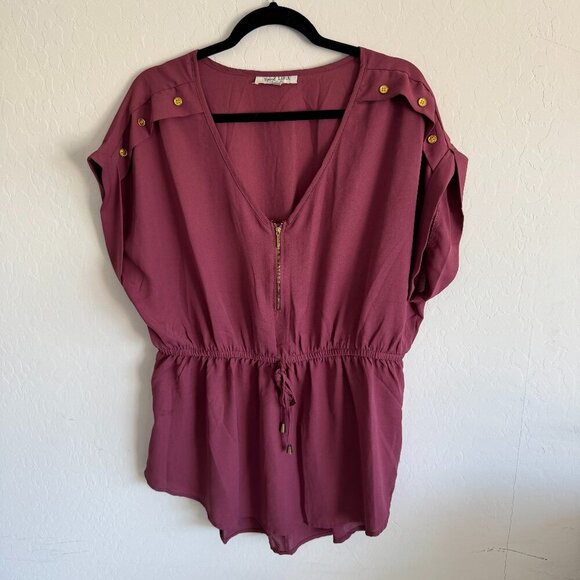 Speed Limit MPH Tops - Speed Limit MPH Top | Drawstring Waist, Zip Front | Size 1X
